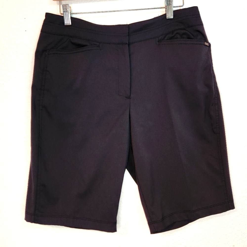 TAIL Women's Black Athletic Golf Bermuda Shorts, Size 8